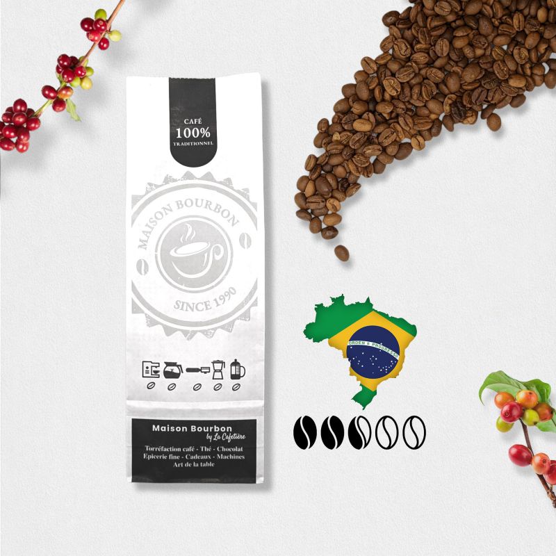 Café en grains - Pure origine - Brésil 1kg