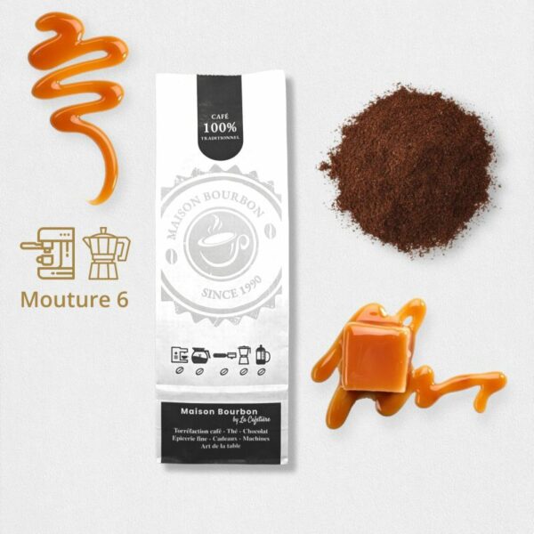 cafe aromatise caramel m6 sachet de 250g