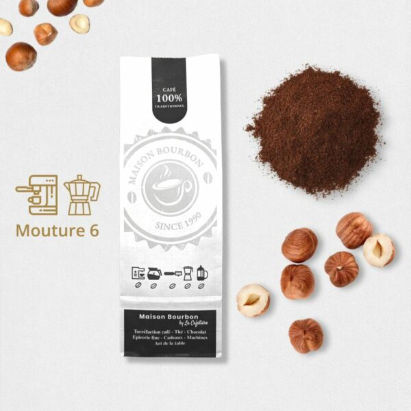 cafe aromatise noisette m6 sachet de 250g