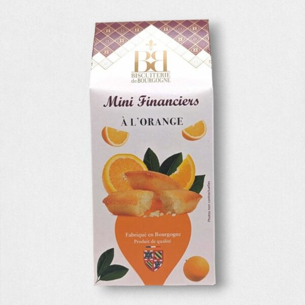 financiers orange etui carton biscuiterie de bourgogne
